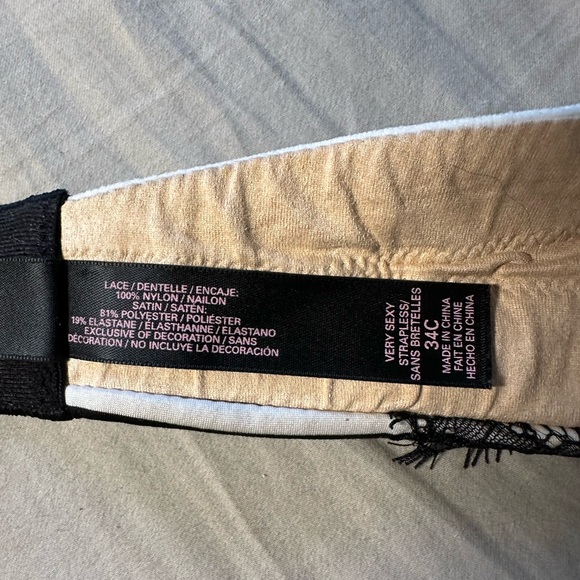 Victoria's Secret Women's Very Sexy Strapless Bra 34C - Picture 4 of 4